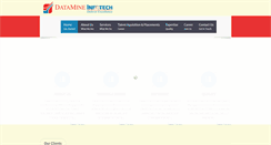 Desktop Screenshot of datamineinfotech.com