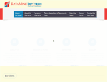 Tablet Screenshot of datamineinfotech.com